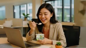 dân công sở chọn tàu hũ thay trà sữa